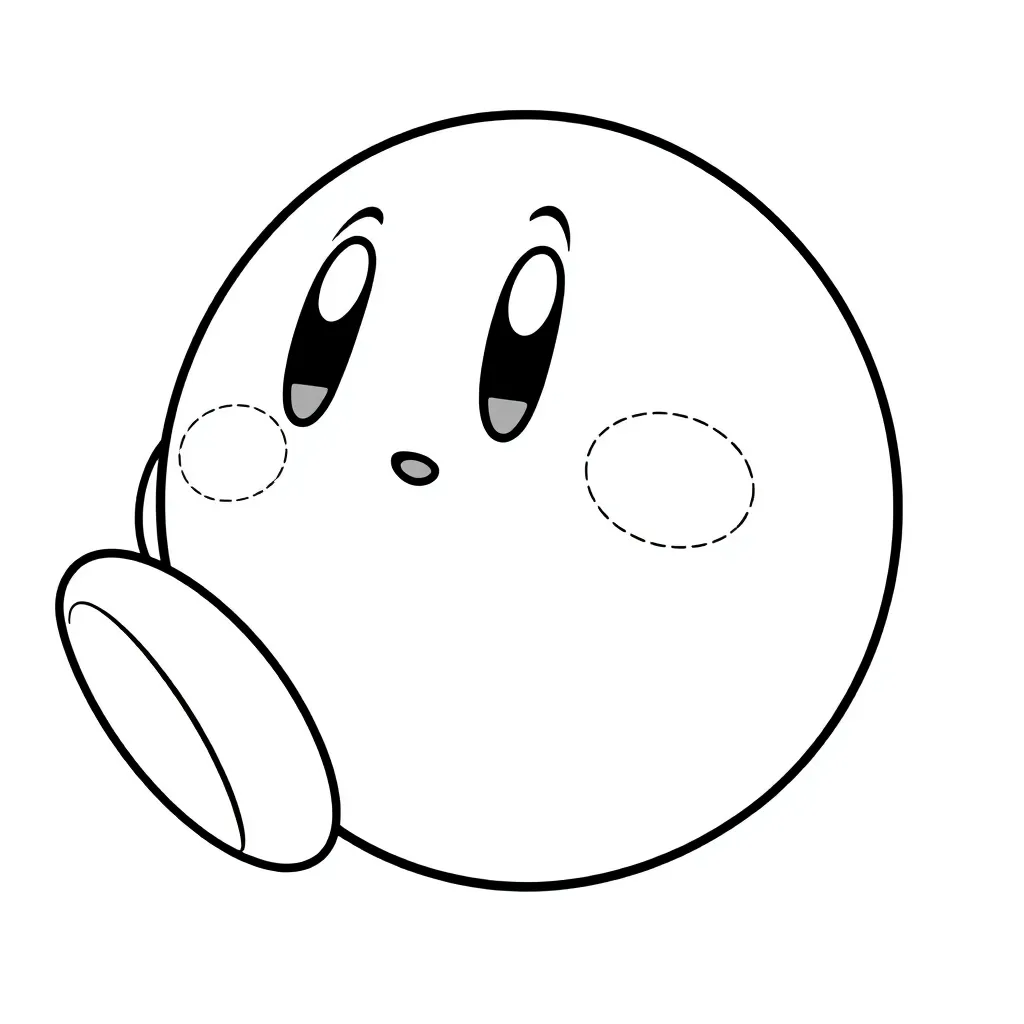 Kirby coloring page