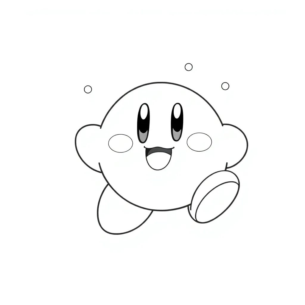 Kirby coloring page