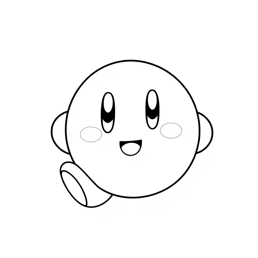 Kirby coloring page