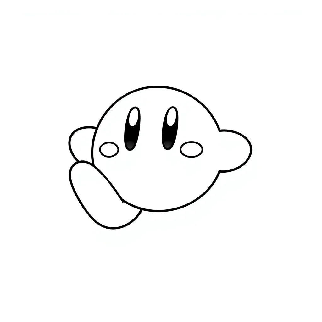 Kirby coloring page