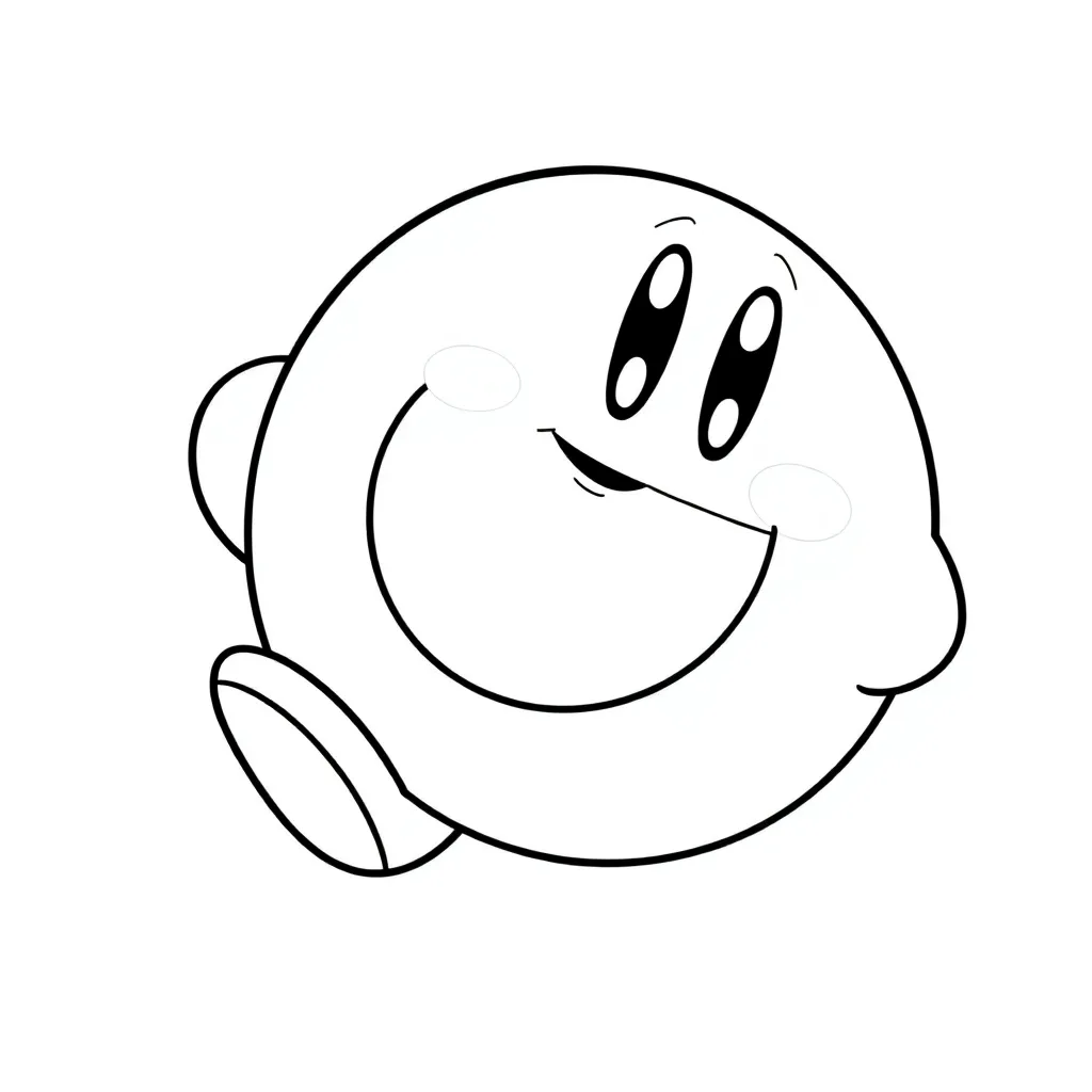 Kirby coloring page