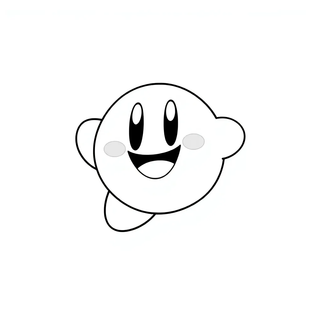 Kirby coloring page