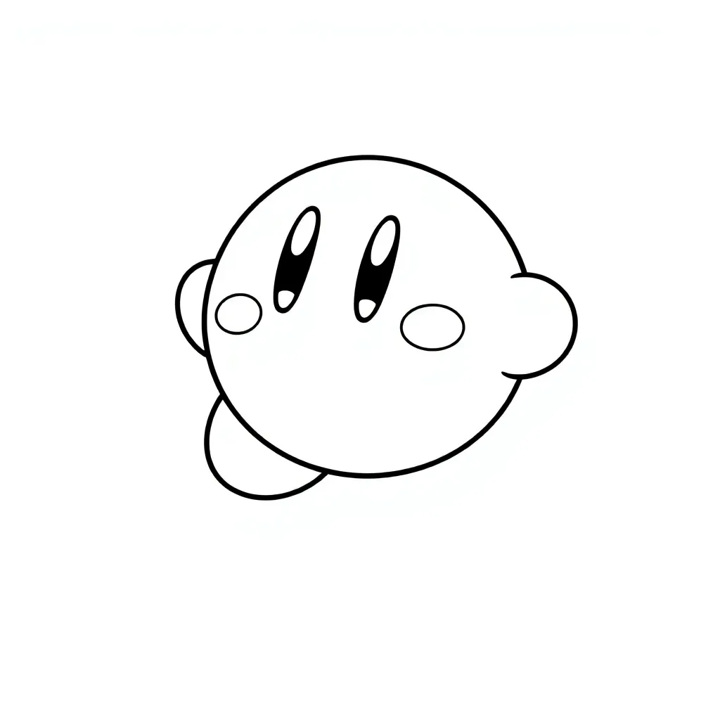Kirby coloring page
