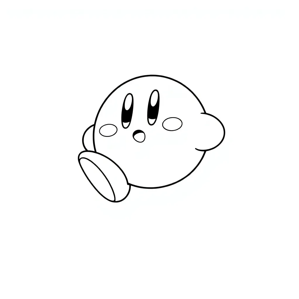 Kirby coloring page