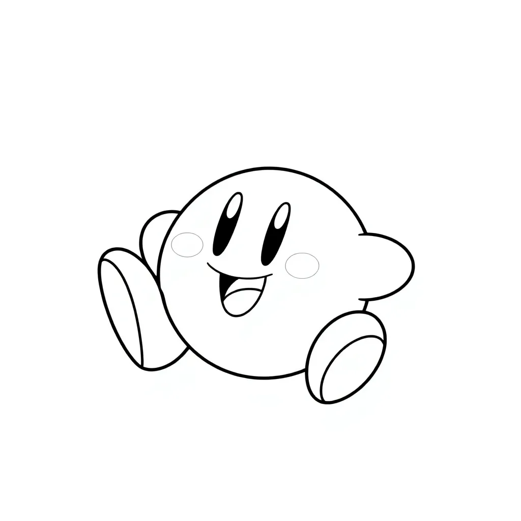 Kirby coloring page