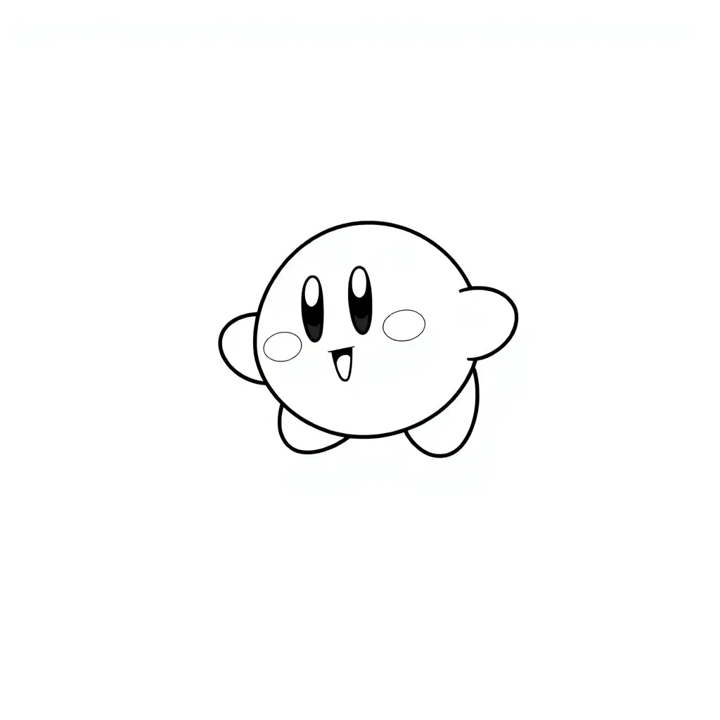 Kirby coloring page