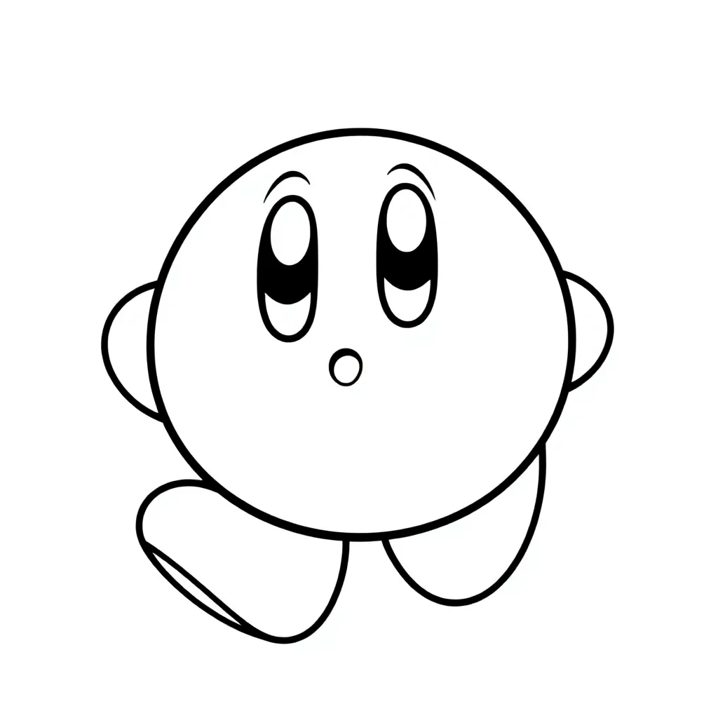 Kirby coloring page