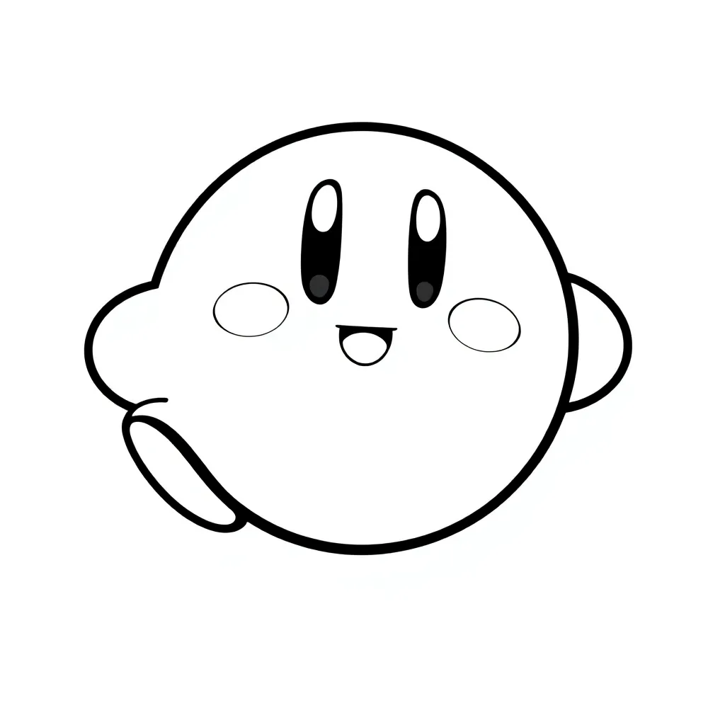 Kirby coloring page