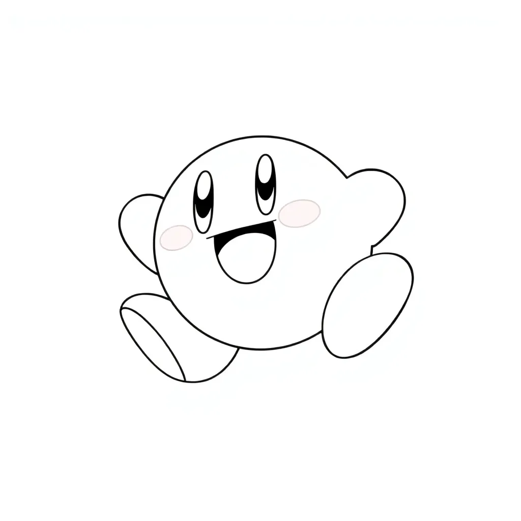Kirby coloring page