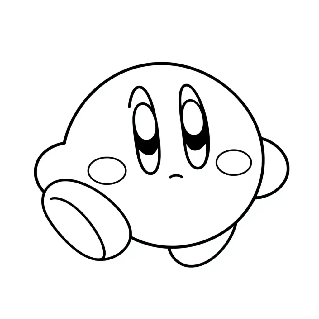 Kirby coloring page