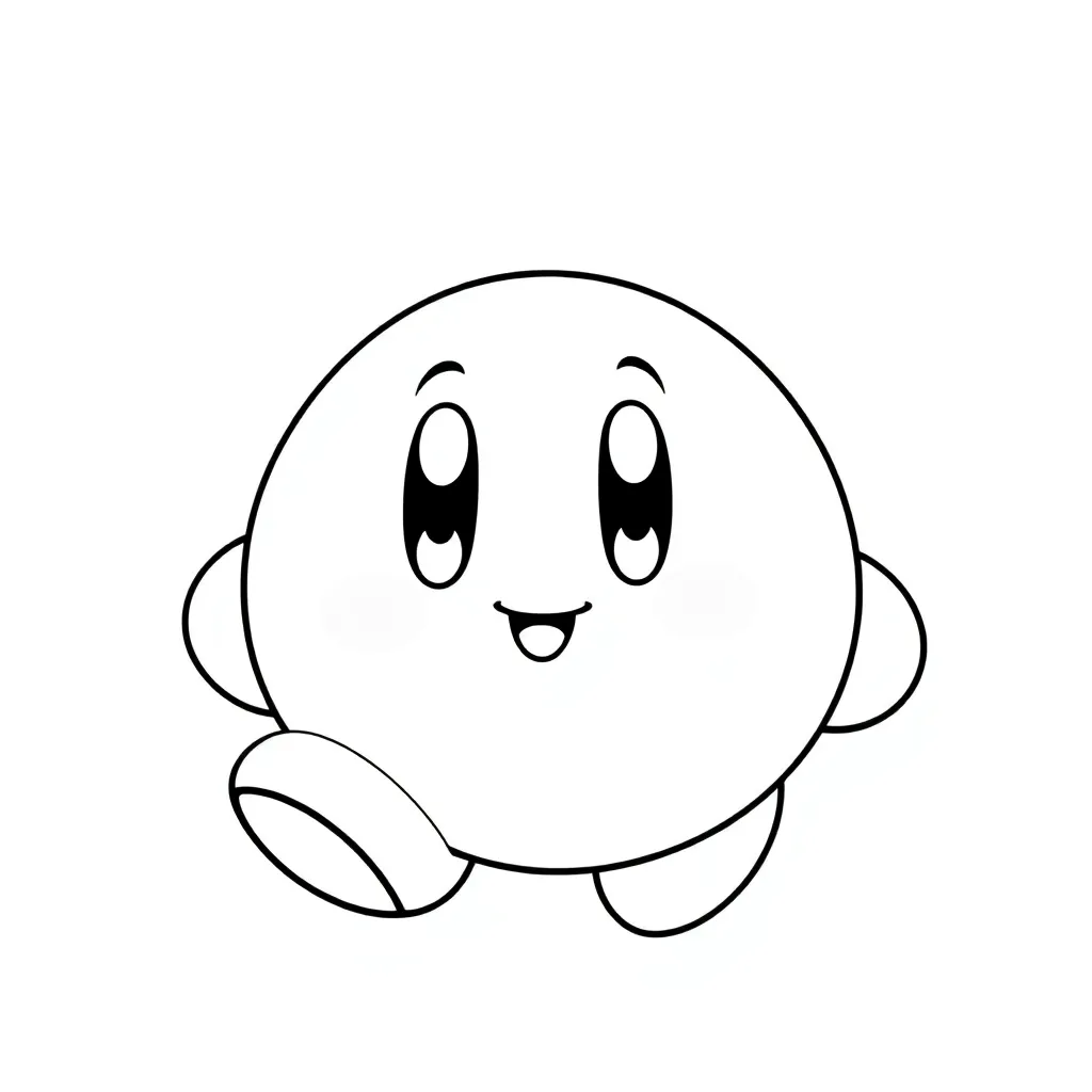 Kirby coloring page
