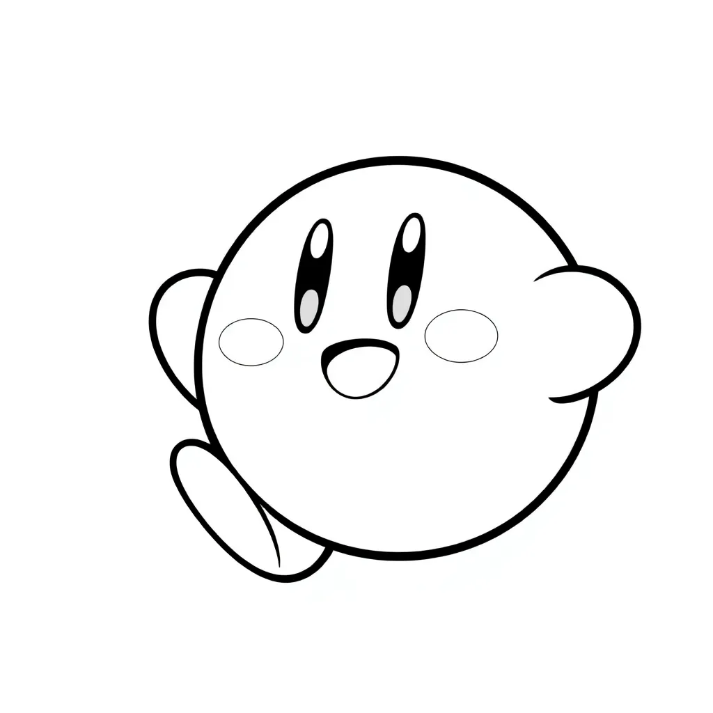 Kirby coloring page