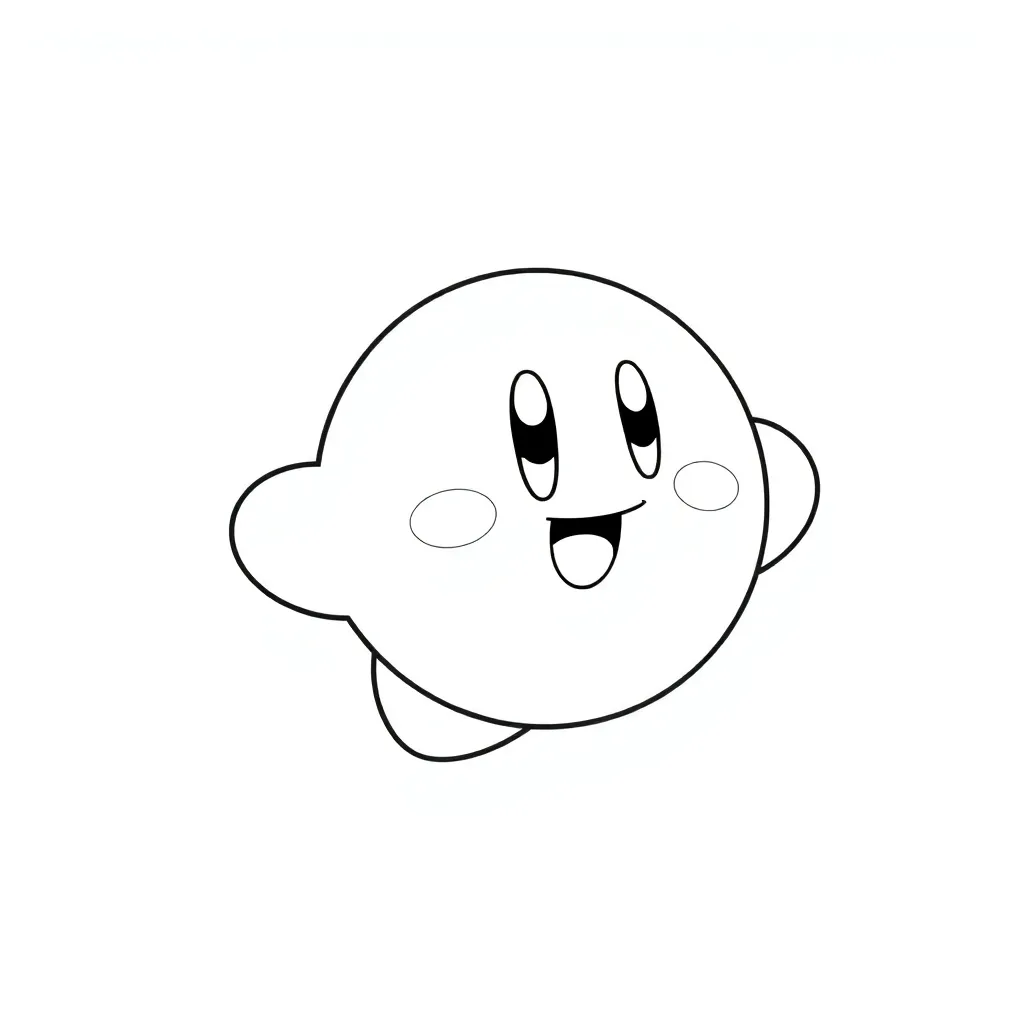 Kirby coloring page