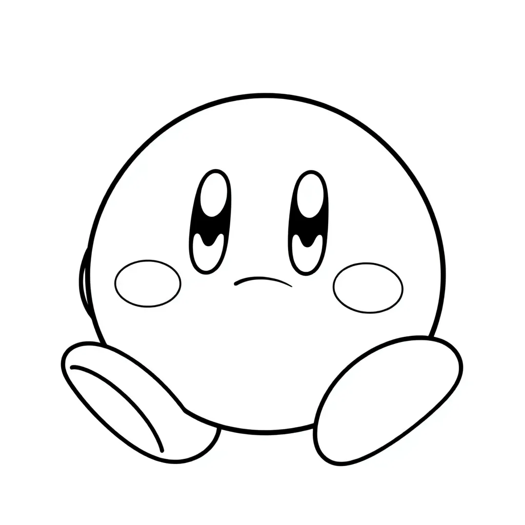 Kirby coloring page