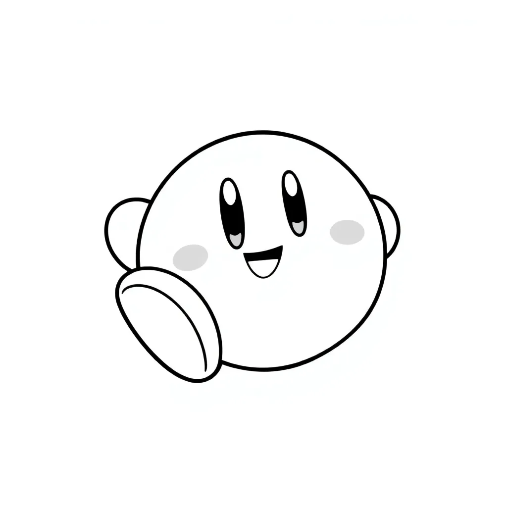Kirby coloring page