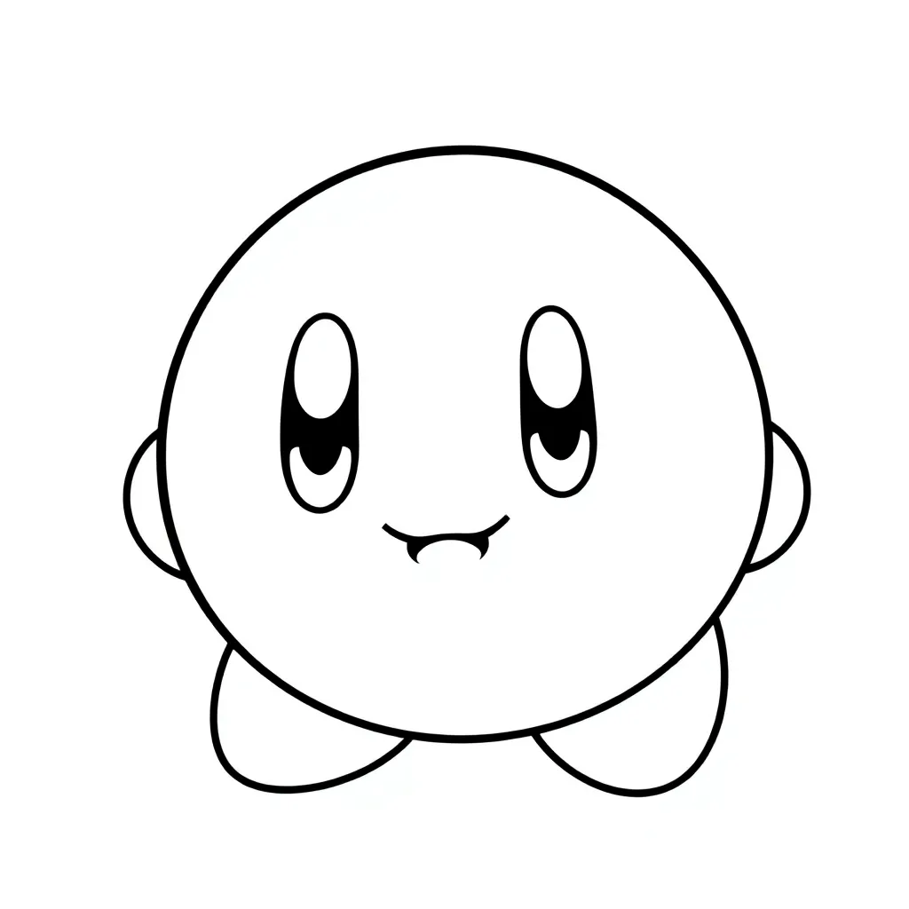 Kirby coloring page