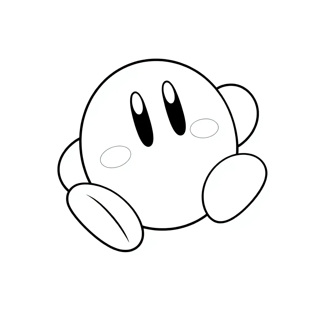Kirby coloring page