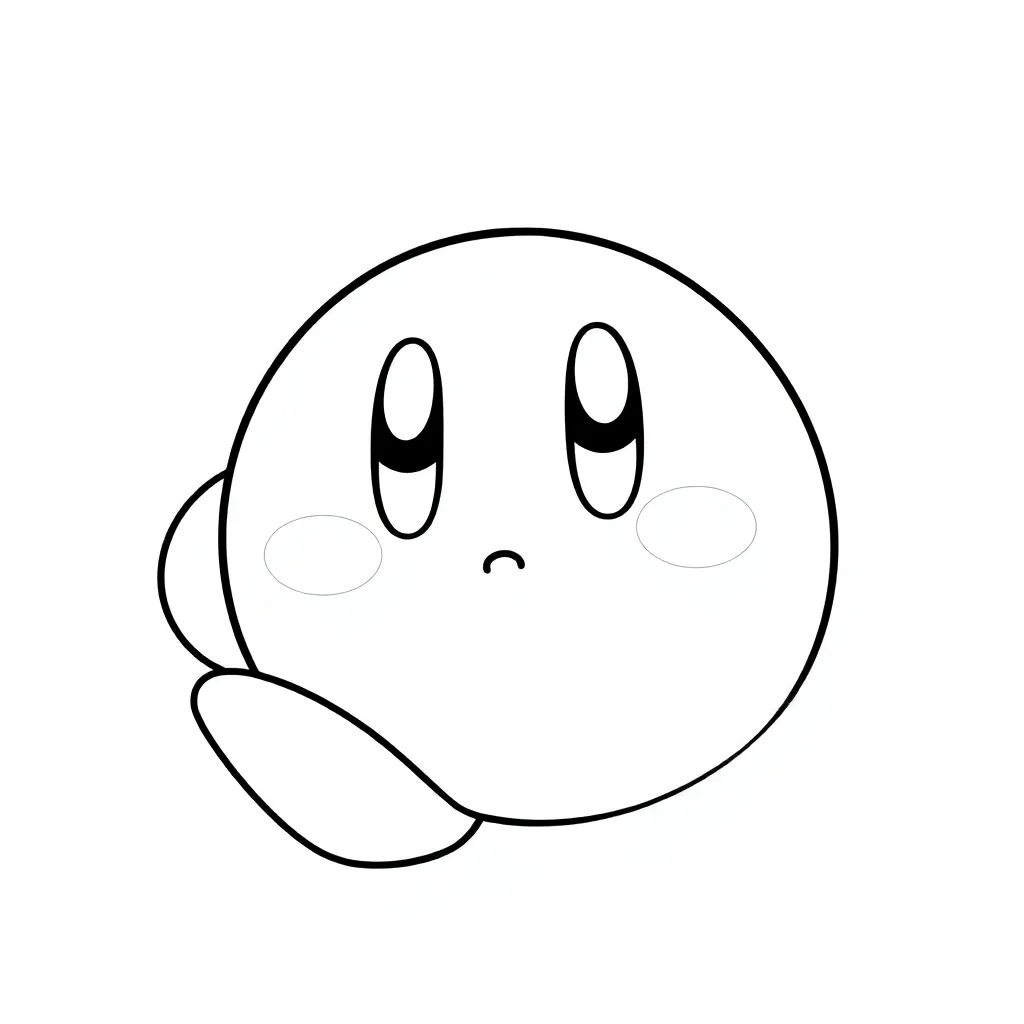 Kirby coloring page