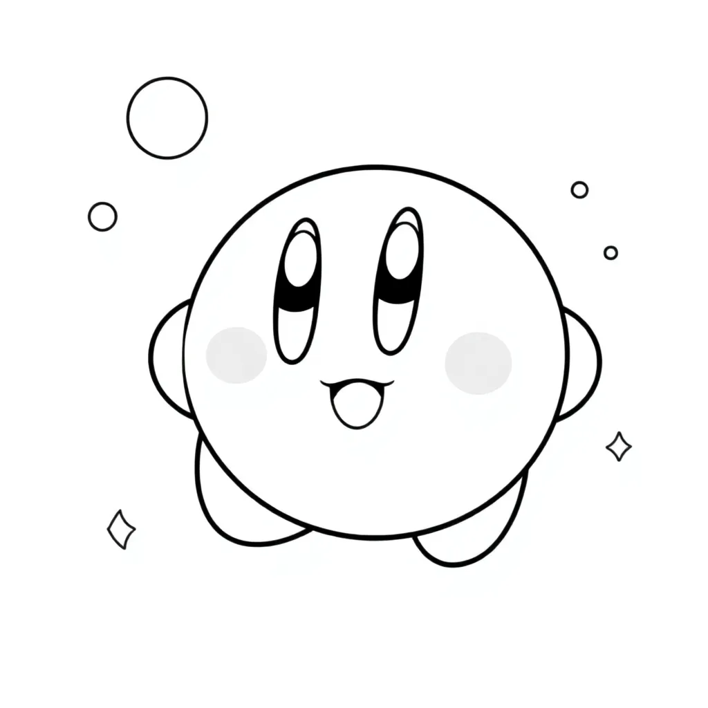 Kirby coloring page