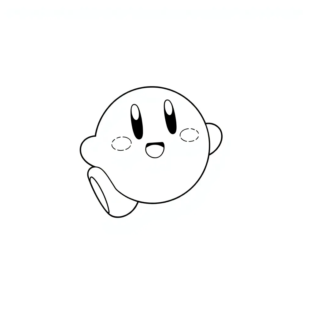 Kirby coloring page