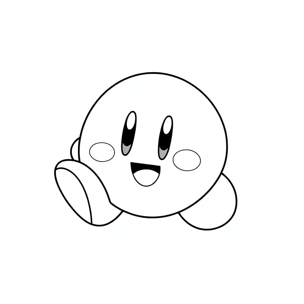 Kirby coloring page