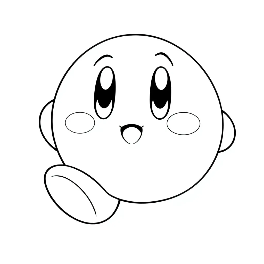 Kirby coloring page