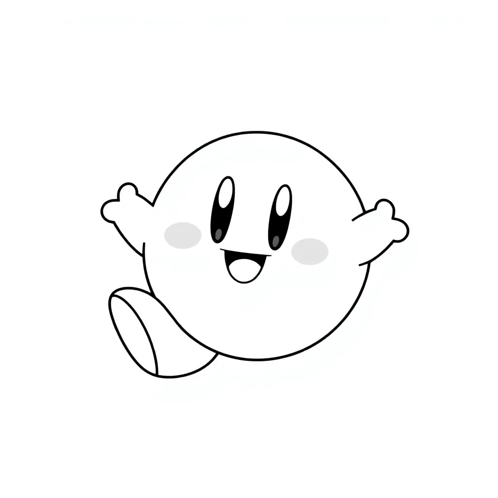 Kirby coloring page