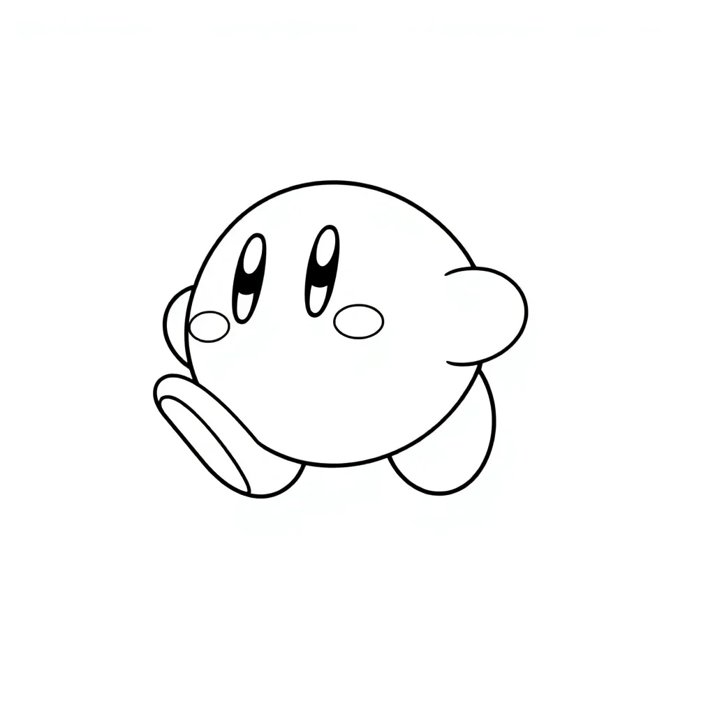 Kirby coloring page