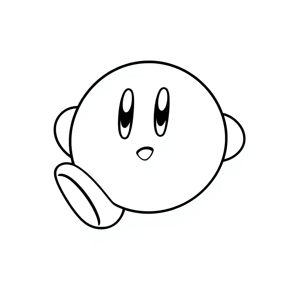 Kirby coloring page