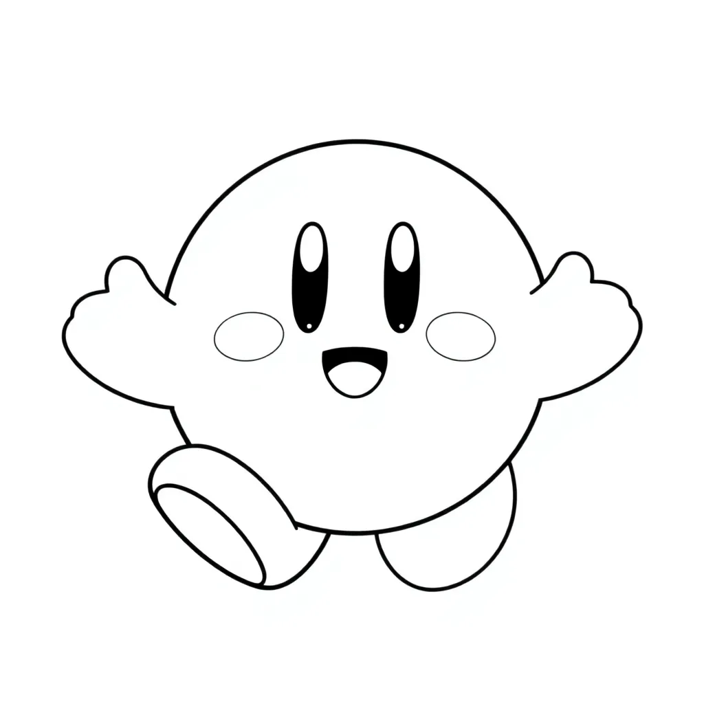 Kirby coloring page