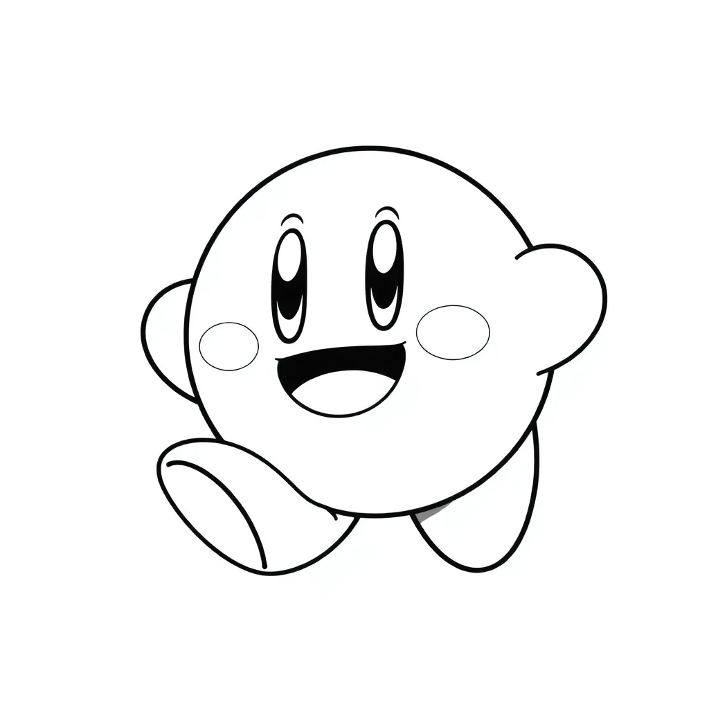 Kirby coloring page