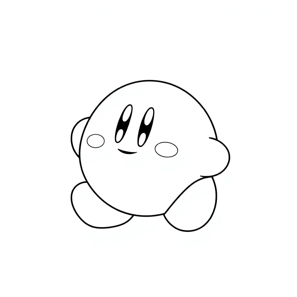 Kirby coloring page