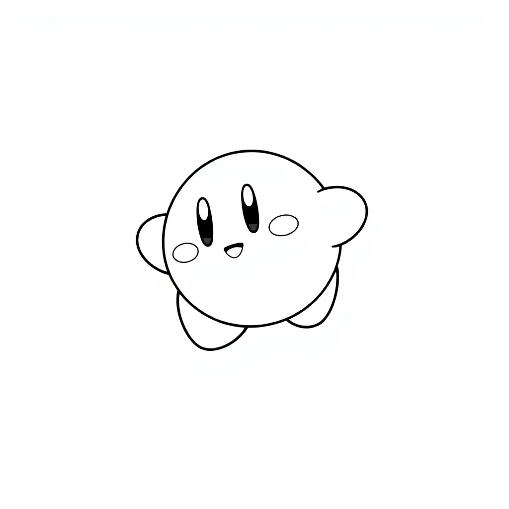 Kirby coloring page