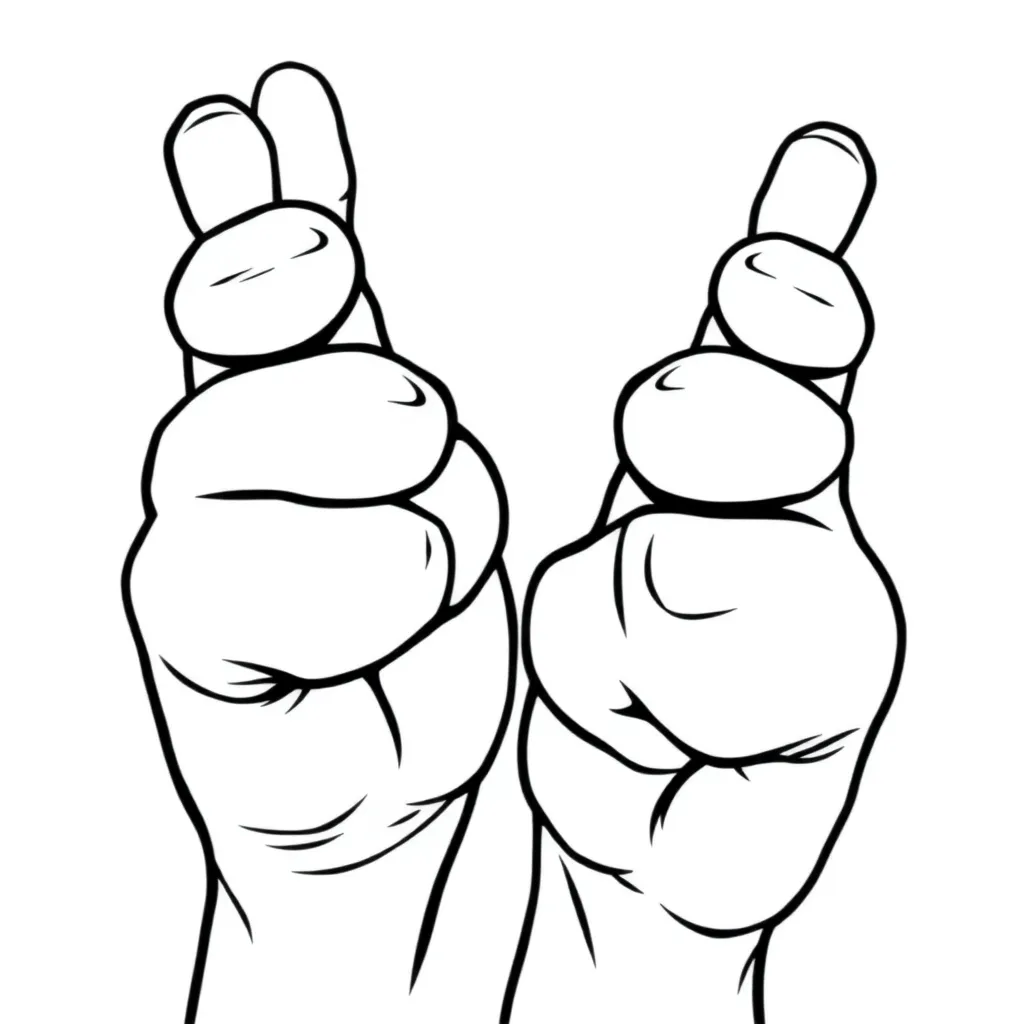 Knuckles coloring page