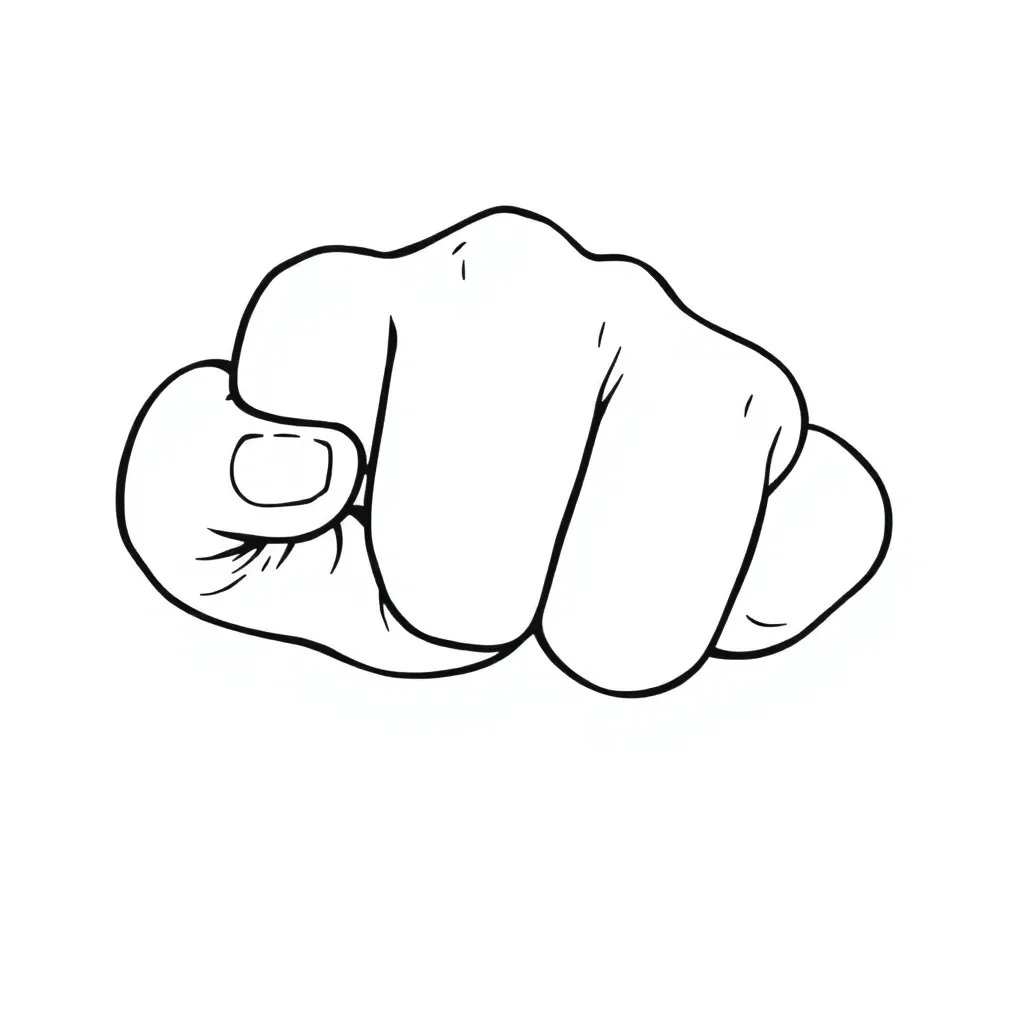 Knuckles coloring page