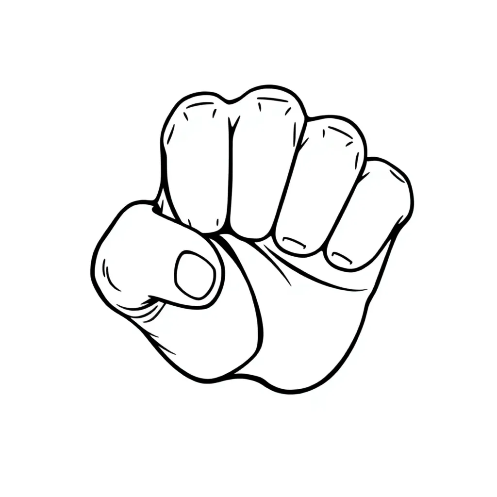Knuckles coloring page