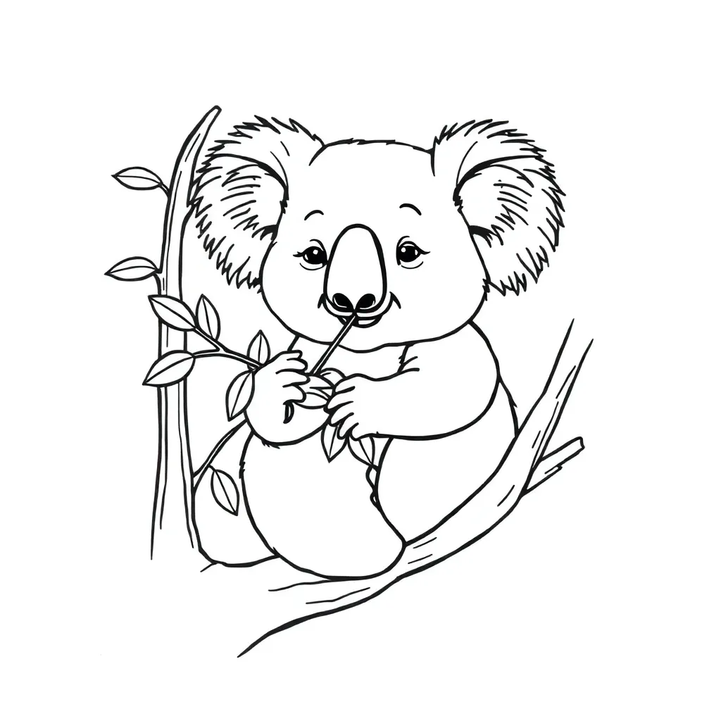 Koala coloring page