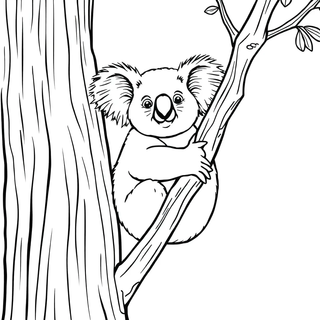 Koala coloring page