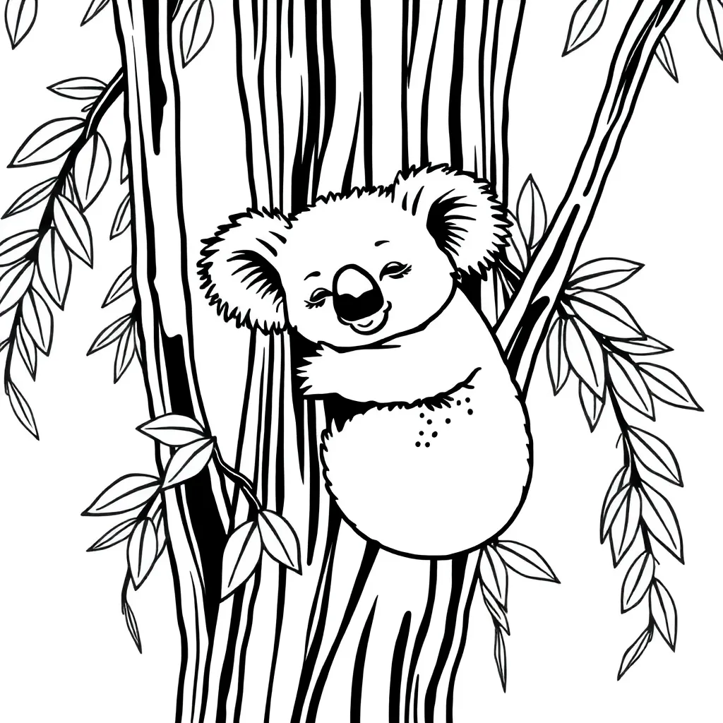 Koala coloring page