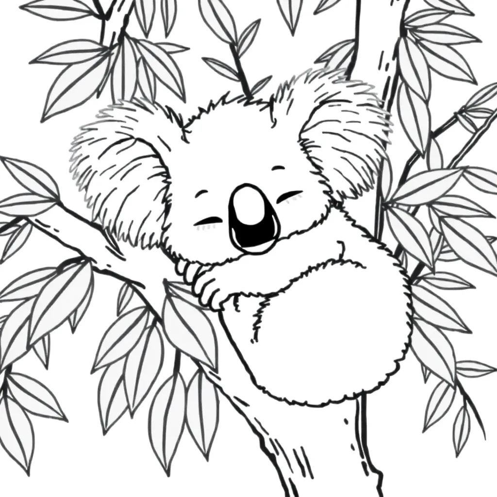 Koala coloring page