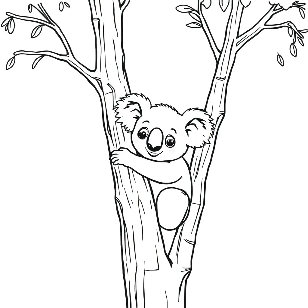 Koala coloring page