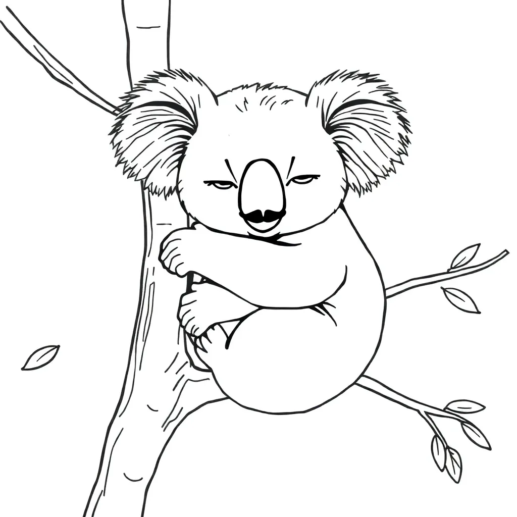 Koala coloring page