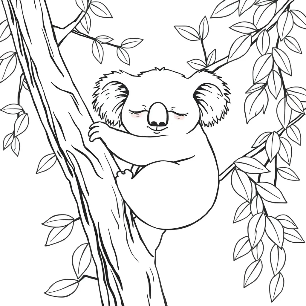 Koala coloring page