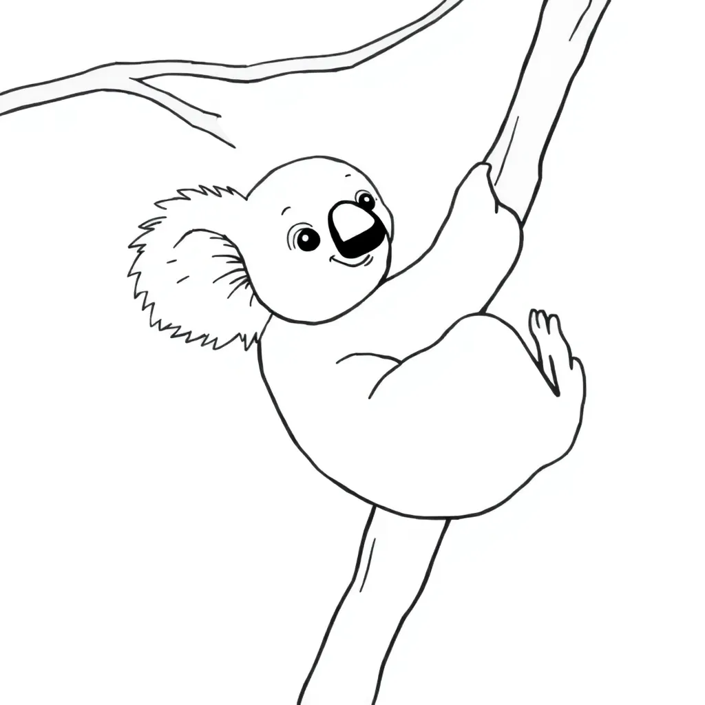 Koala coloring page
