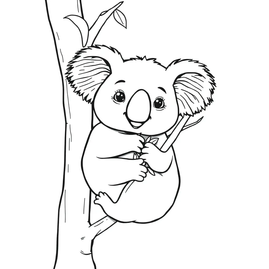 Koala coloring page