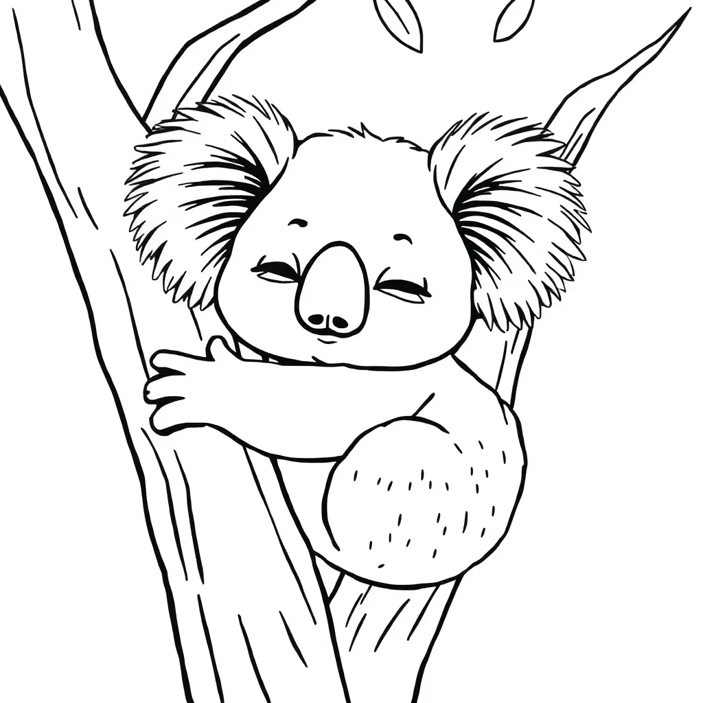 Koala coloring page