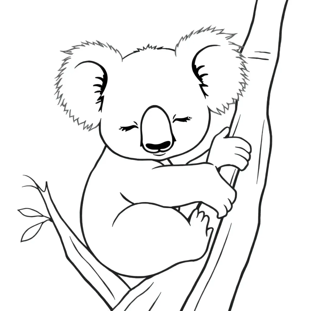 Koala coloring page