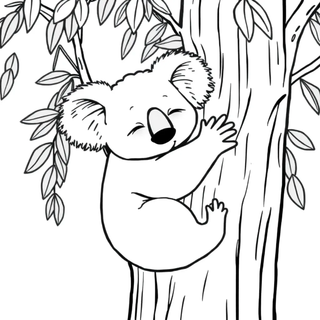 Koala coloring page