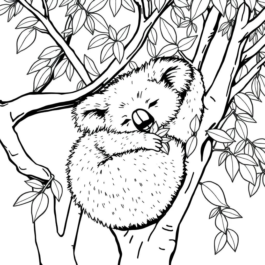 Koala coloring page