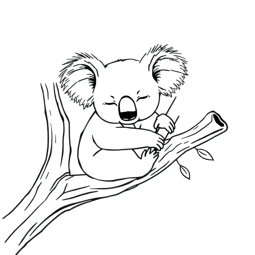 Koala coloring page